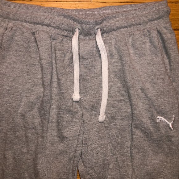 Kids' Puma Gray Lightweight Track Pants Sweats - Picture 4 of 5